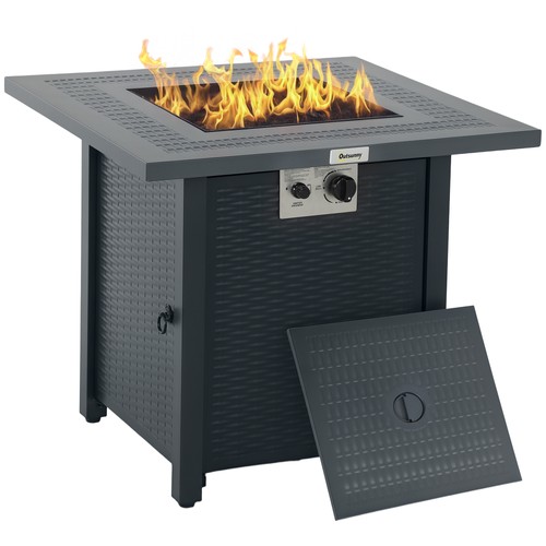 Outsunny outdoor square - square, fire