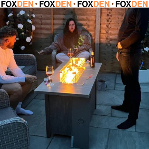 Gas fire pit table with - with, 50,000