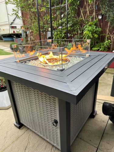 Large fire pit outdoor garden - fire,
