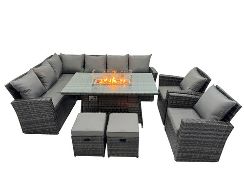 Fimous high back rattan corner - high,