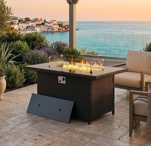 Outdoor propane gas fire pit - propane,