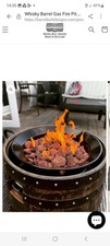 Whisky Barrel Fire Pit Outdoor