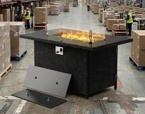 Outdoor propane gas fire - outdoor,