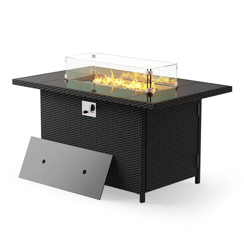 110cm rattan gas - 110cm, fire