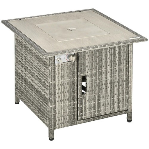 Gas fire pit - pit, table